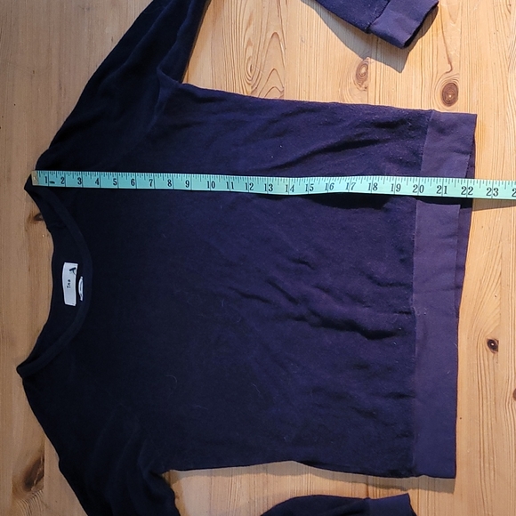 TNA black long sleeve terry cloth top XXS - Picture 3 of 7